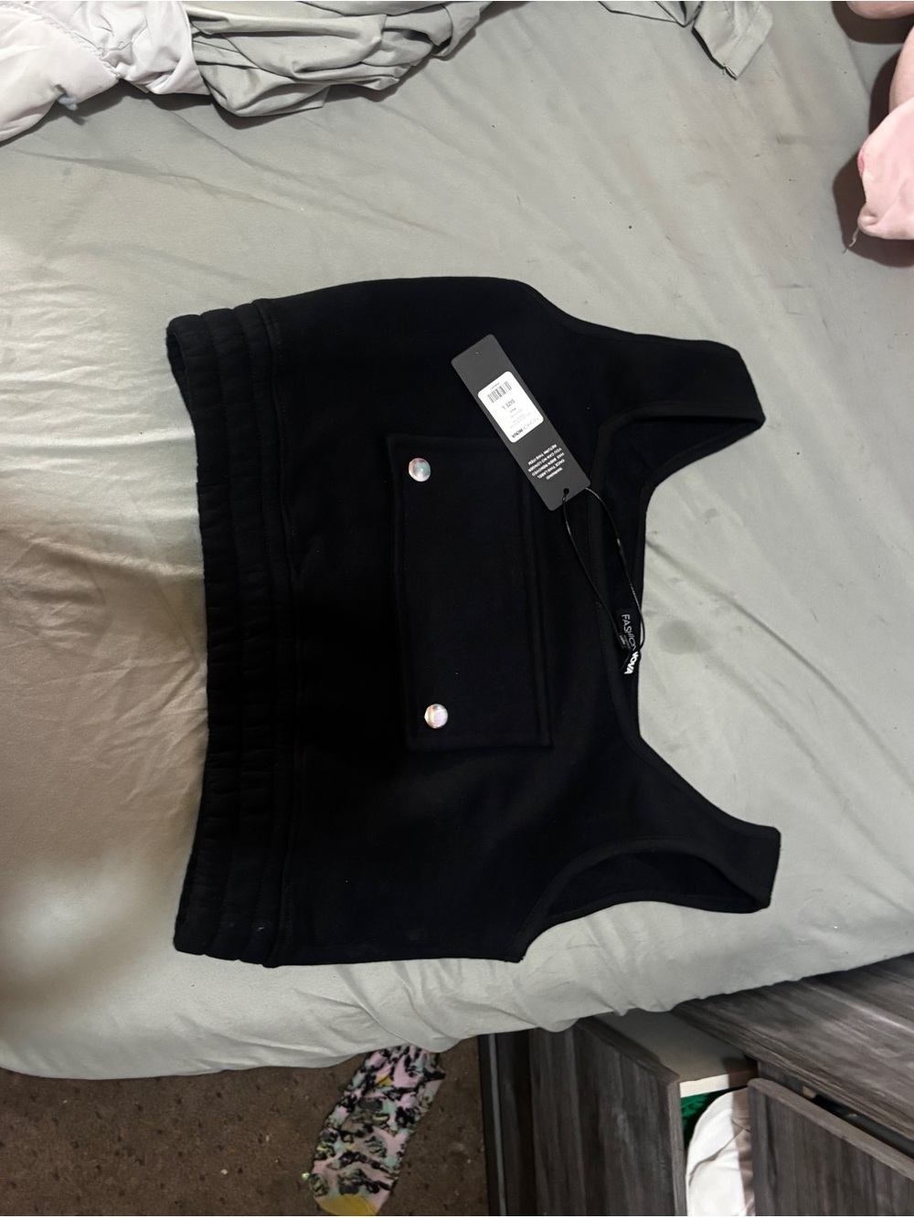 Fashion Nova Black Cropped Tank Top